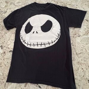 Disney The Nightmare Before Christmas Black Tee with White Print